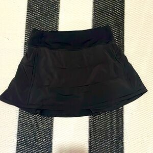 Black Lululemon Pace Rival Skirt - Long